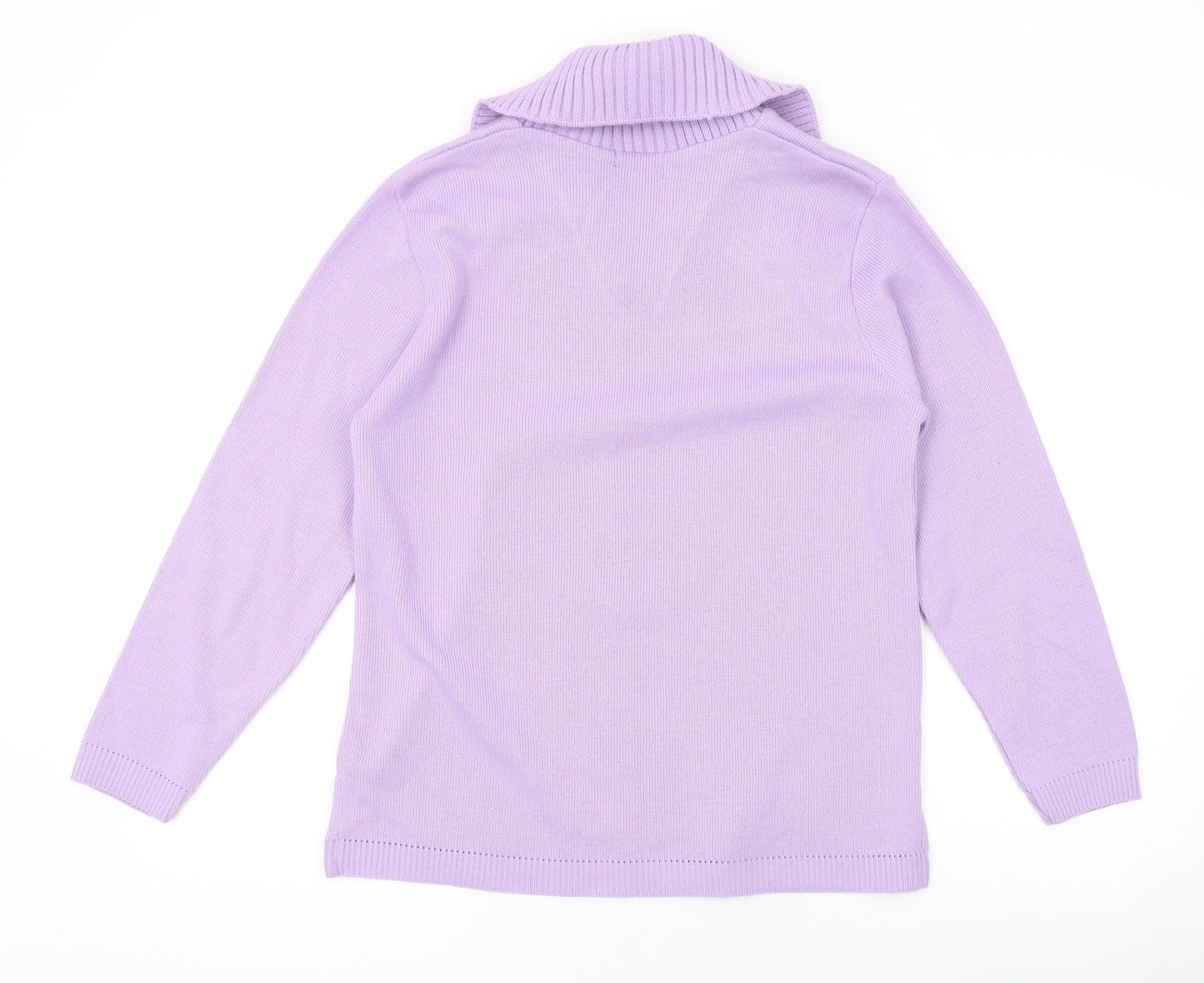 Womens UK Size S Keeno Purple Pullover Jumper