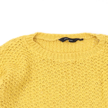 Womens UK Size 8 New Look Yellow Pullover Jumper