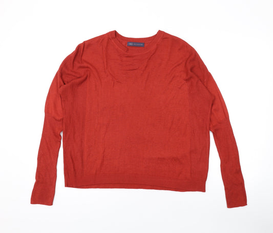 Womens UK Size 14 Marks and Spencer Orange Pullover Jumper