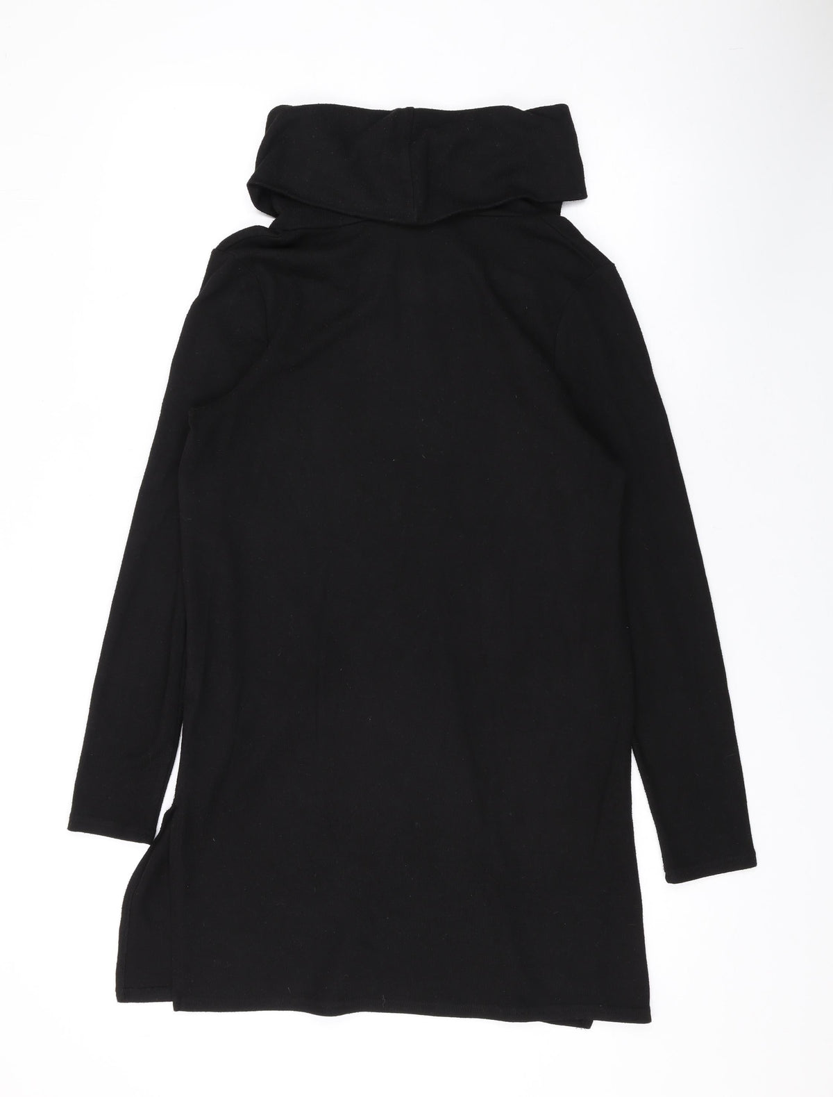 Dorothy Perkins Womens Black Roll Neck Polyester Pullover Jumper Size 10