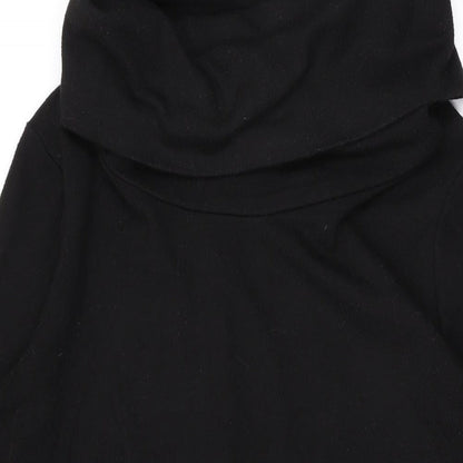Dorothy Perkins Womens Black Roll Neck Polyester Pullover Jumper Size 10