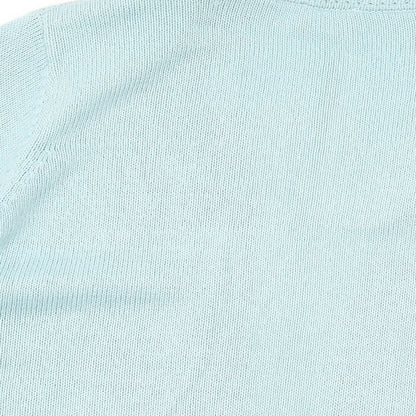 EWM Womens Blue V-Neck Acrylic Cardigan Jumper Size 20