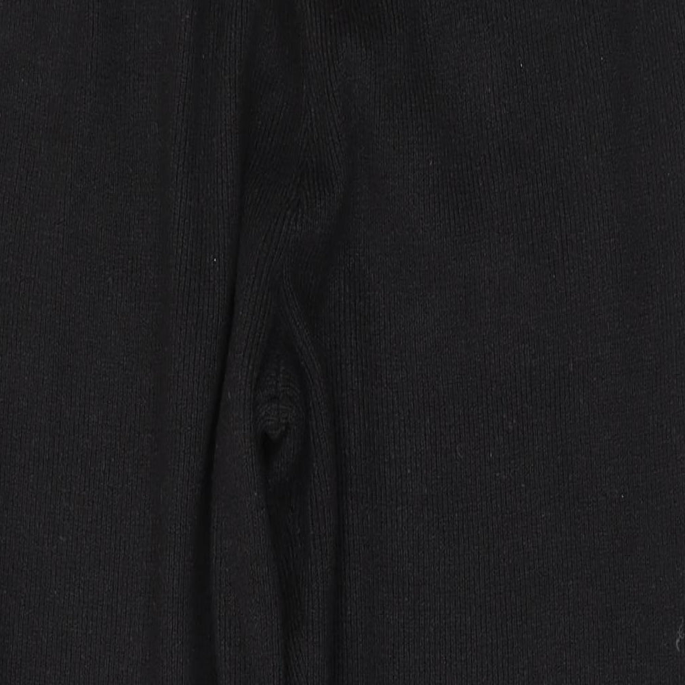 Jack Wills Womens Black Polyester Trousers Size 10 L28 in Regular