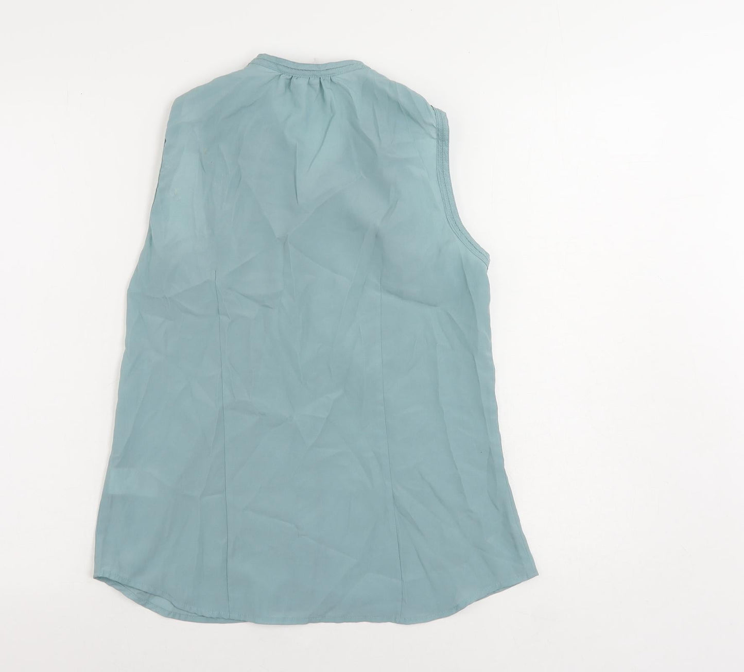 Womens UK Size 12 H&M Green Basic Button-Up