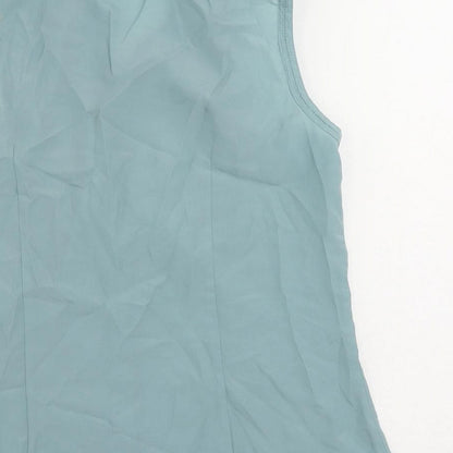 Womens UK Size 12 H&M Green Basic Button-Up