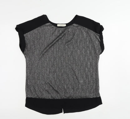 Womens UK Size S Oasis Silver Basic Blouse