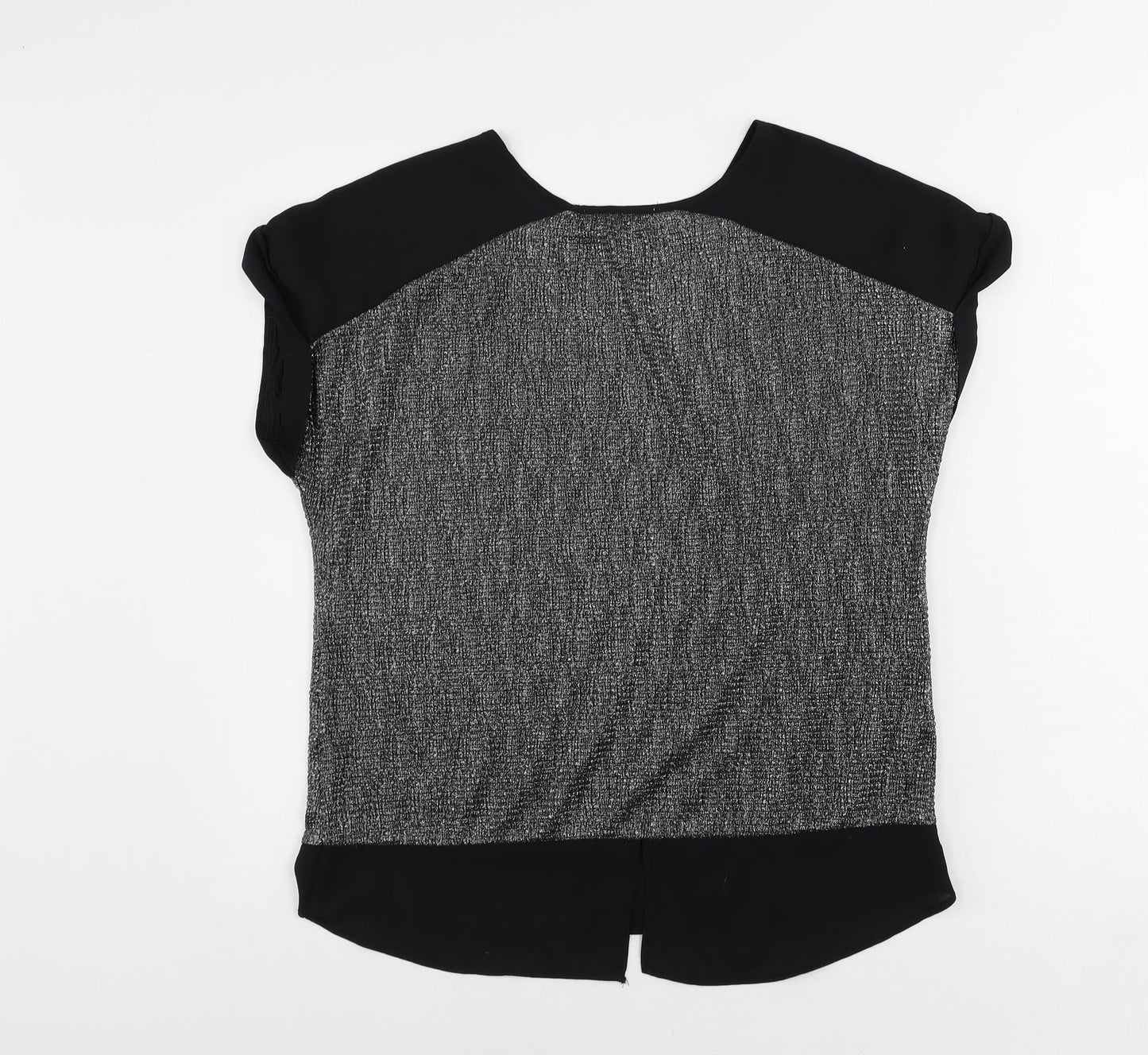 Womens UK Size S Oasis Silver Basic Blouse