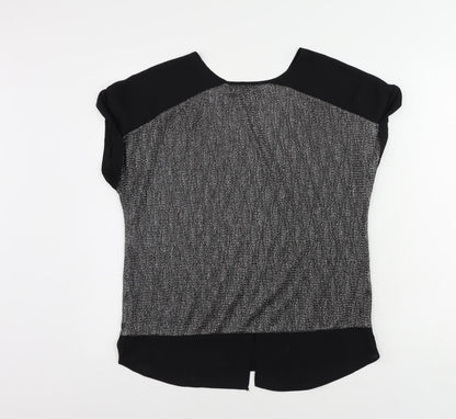 Womens UK Size S Oasis Silver Basic Blouse
