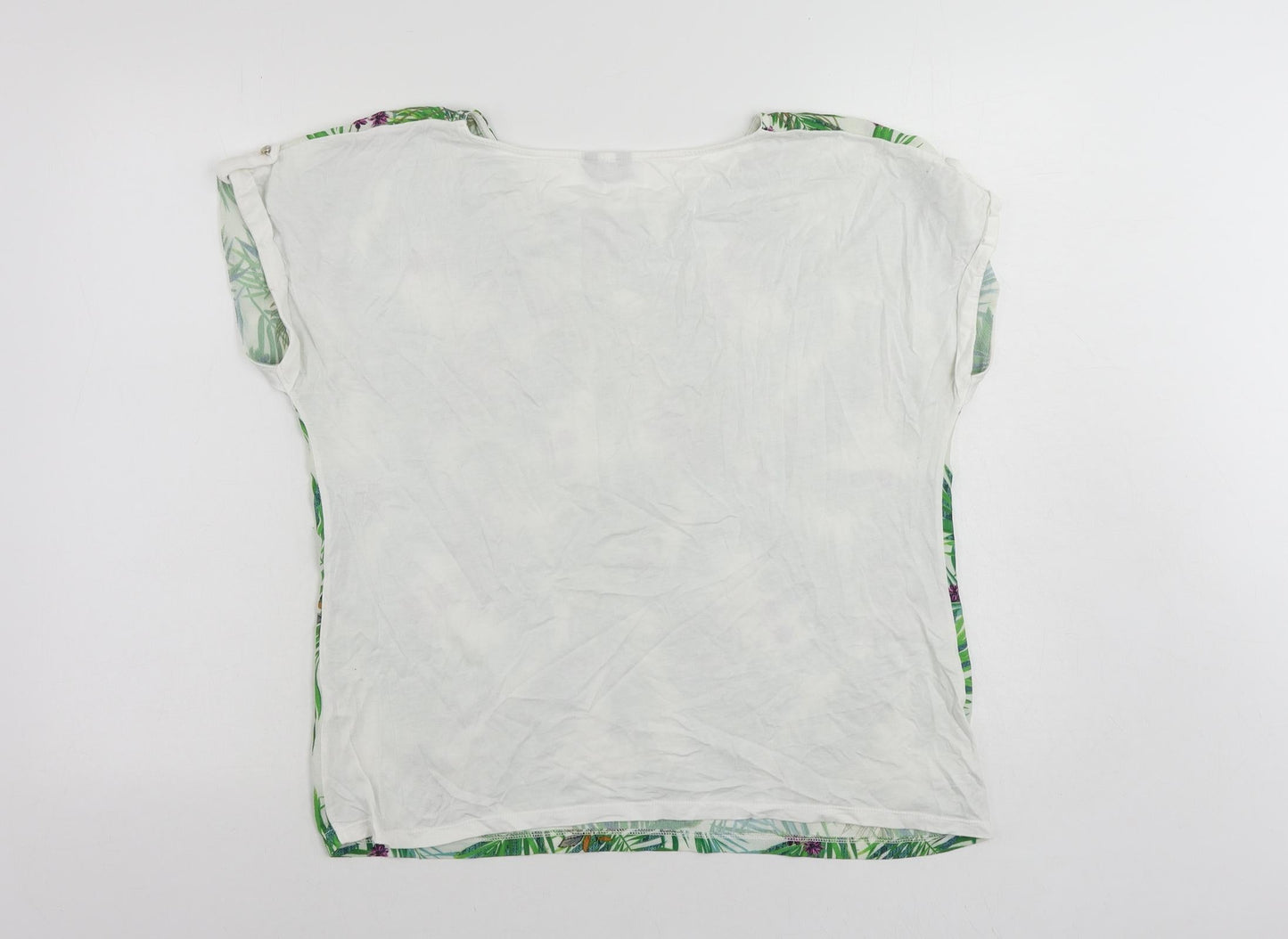 Womens UK Size 14 M&Co White Basic Blouse