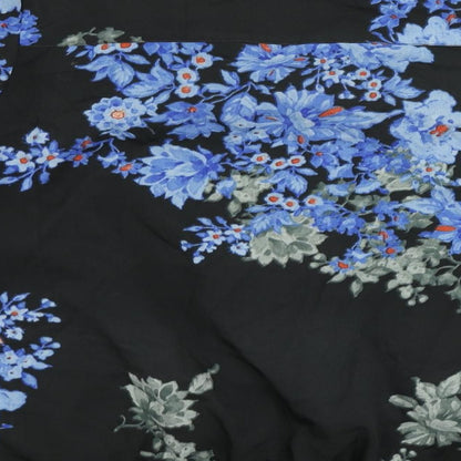 Womens UK Size 10 Therapy Black Basic Blouse