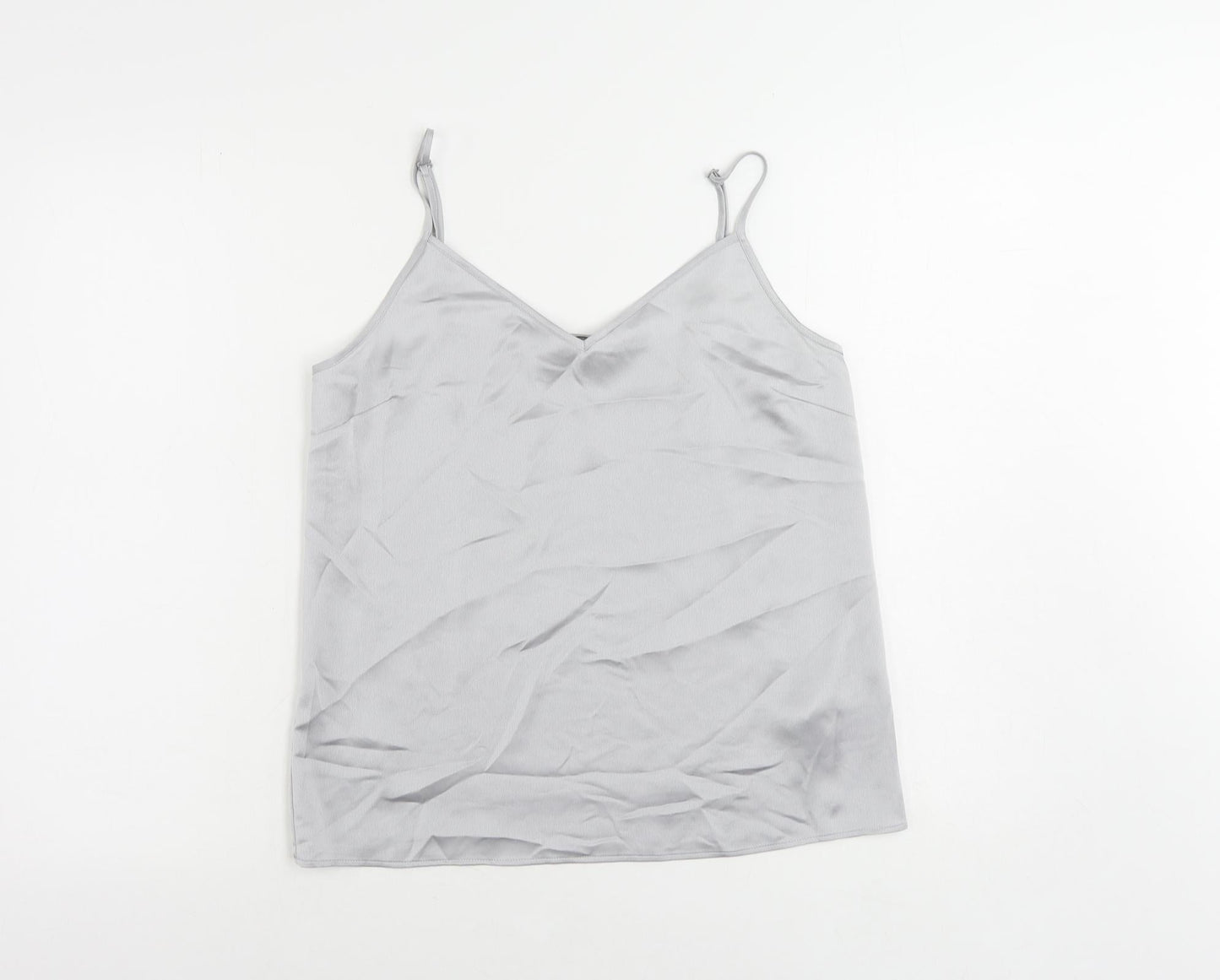 Womens UK Size 10 Marks and Spencer Grey Camisole Tank