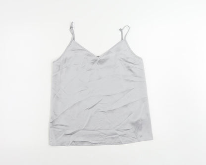 Womens UK Size 10 Marks and Spencer Grey Camisole Tank