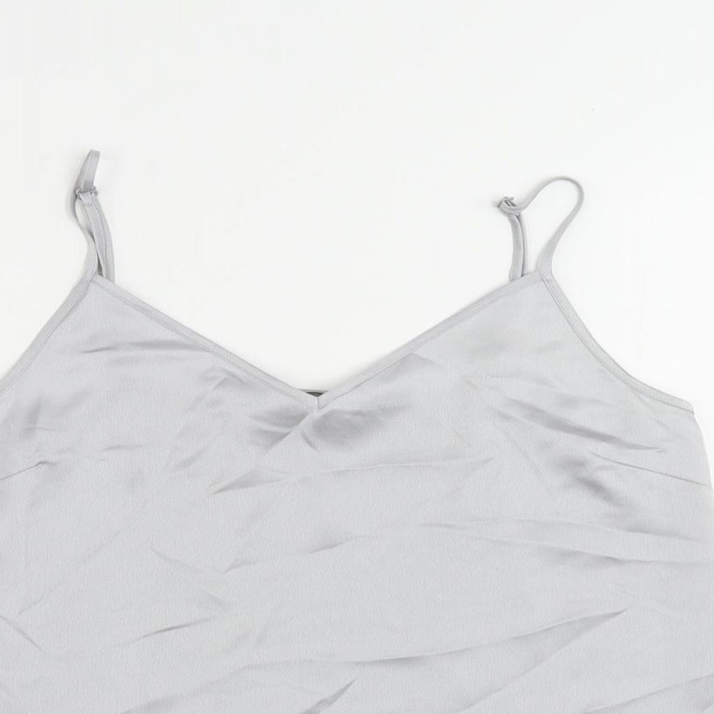 Womens UK Size 10 Marks and Spencer Grey Camisole Tank