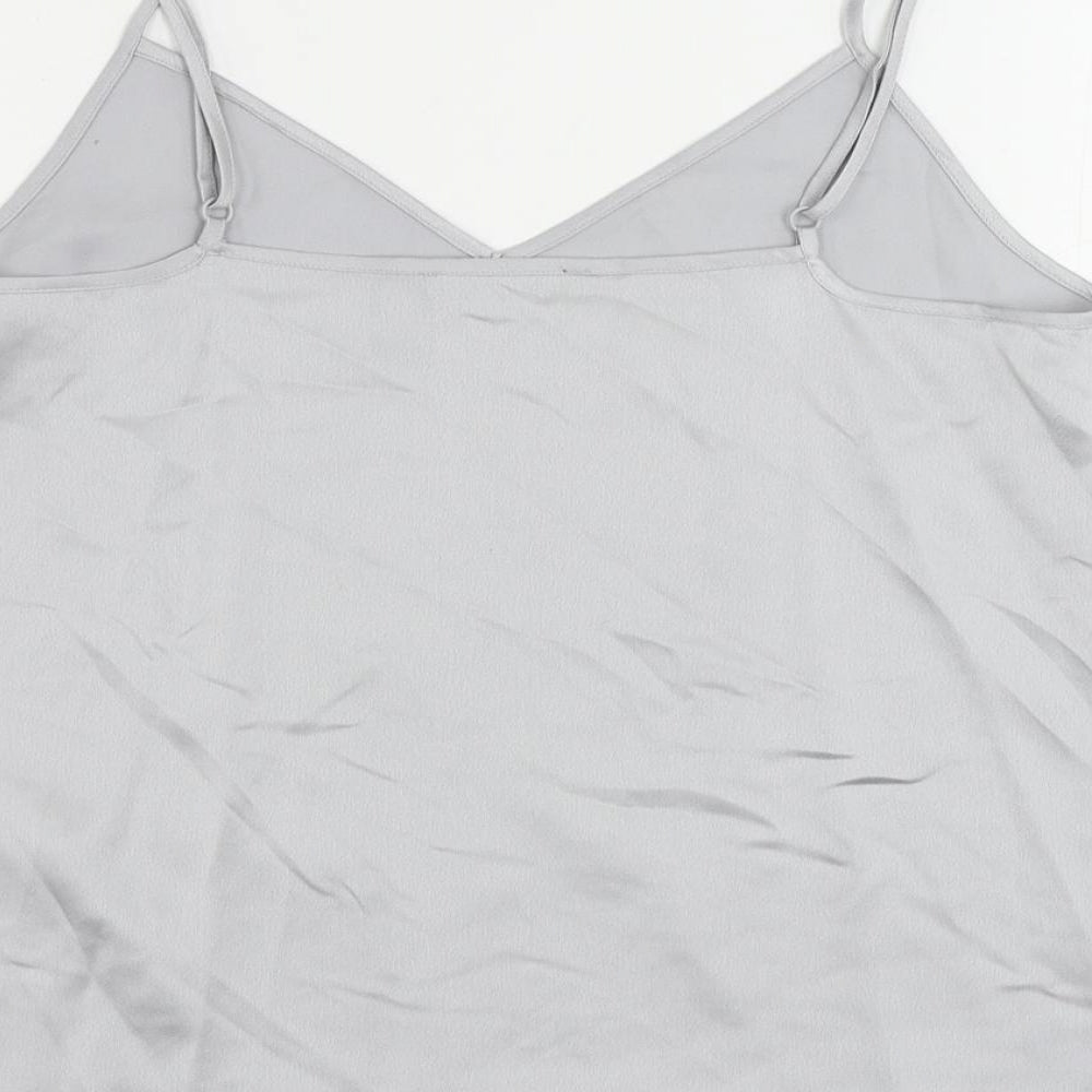 Womens UK Size 10 Marks and Spencer Grey Camisole Tank