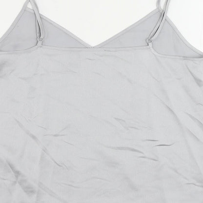 Womens UK Size 10 Marks and Spencer Grey Camisole Tank