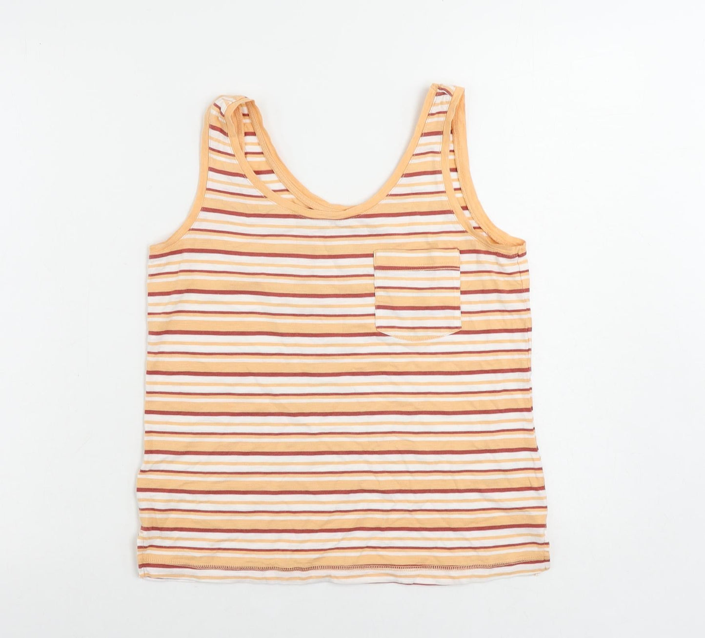 Womens UK Size 6 NEXT Orange Basic Tank