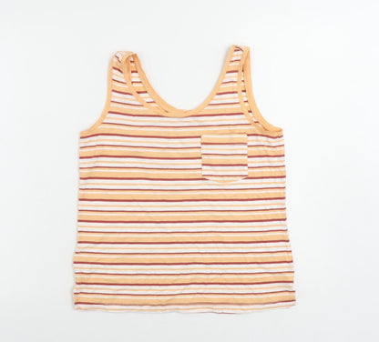 Womens UK Size 6 NEXT Orange Basic Tank