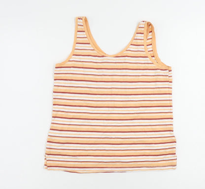 Womens UK Size 6 NEXT Orange Basic Tank