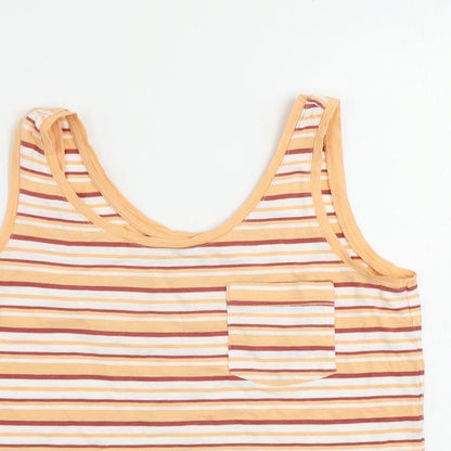 Womens UK Size 6 NEXT Orange Basic Tank