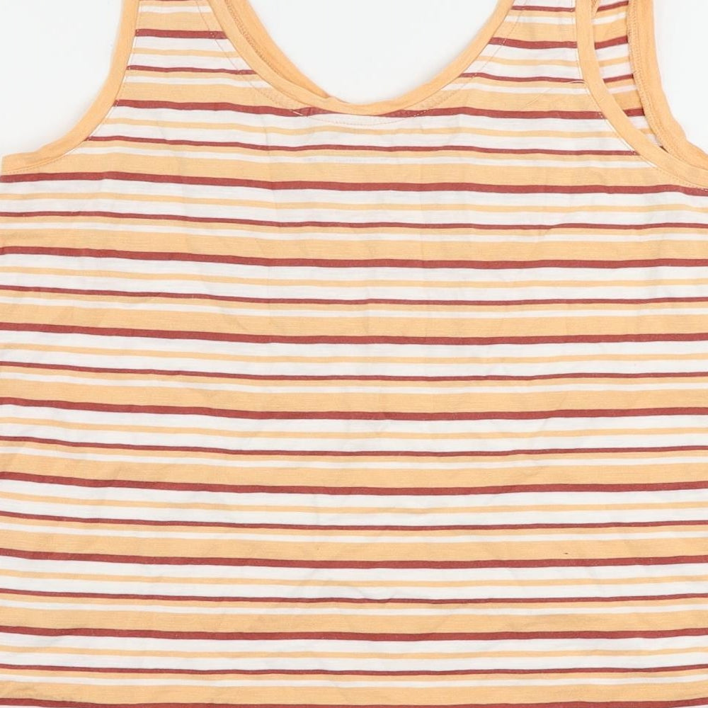 Womens UK Size 6 NEXT Orange Basic Tank