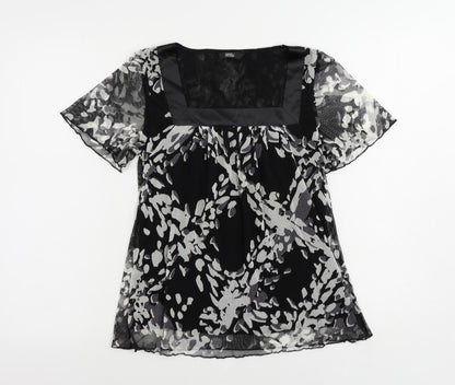 Womens UK Size 8 Marks and Spencer Black Basic Blouse