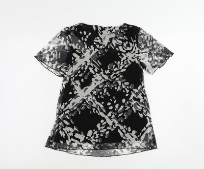 Womens UK Size 8 Marks and Spencer Black Basic Blouse