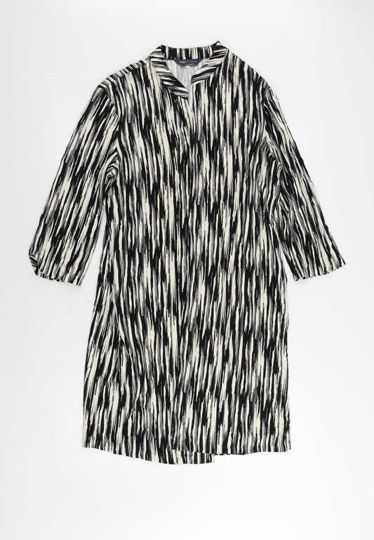 Womens UK Size 8 Marks and Spencer Black Kimono Blouse