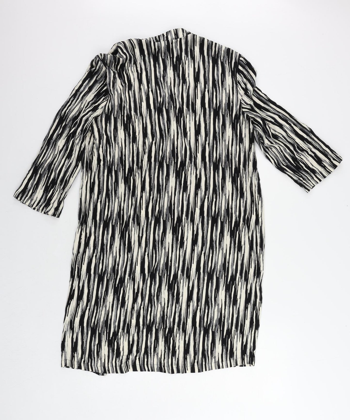 Womens UK Size 8 Marks and Spencer Black Kimono Blouse