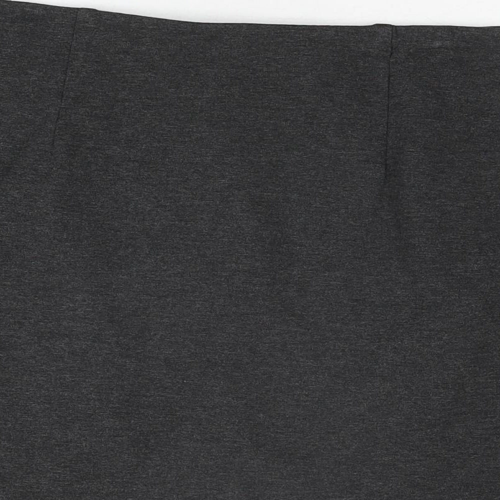 Marks and Spencer Womens Grey Viscose A-Line Skirt Size 14