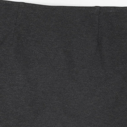 Marks and Spencer Womens Grey Viscose A-Line Skirt Size 14