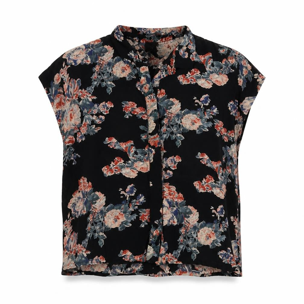 Womens UK Size 6 ASOS Black Basic Button-Up