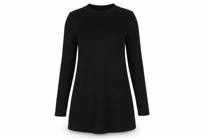 Topshop Womens Black Polyester Shift Size 8 High Neck Pullover