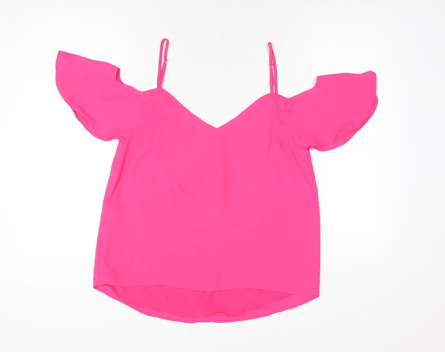 Womens UK Size 12 Oasis Pink Basic Blouse