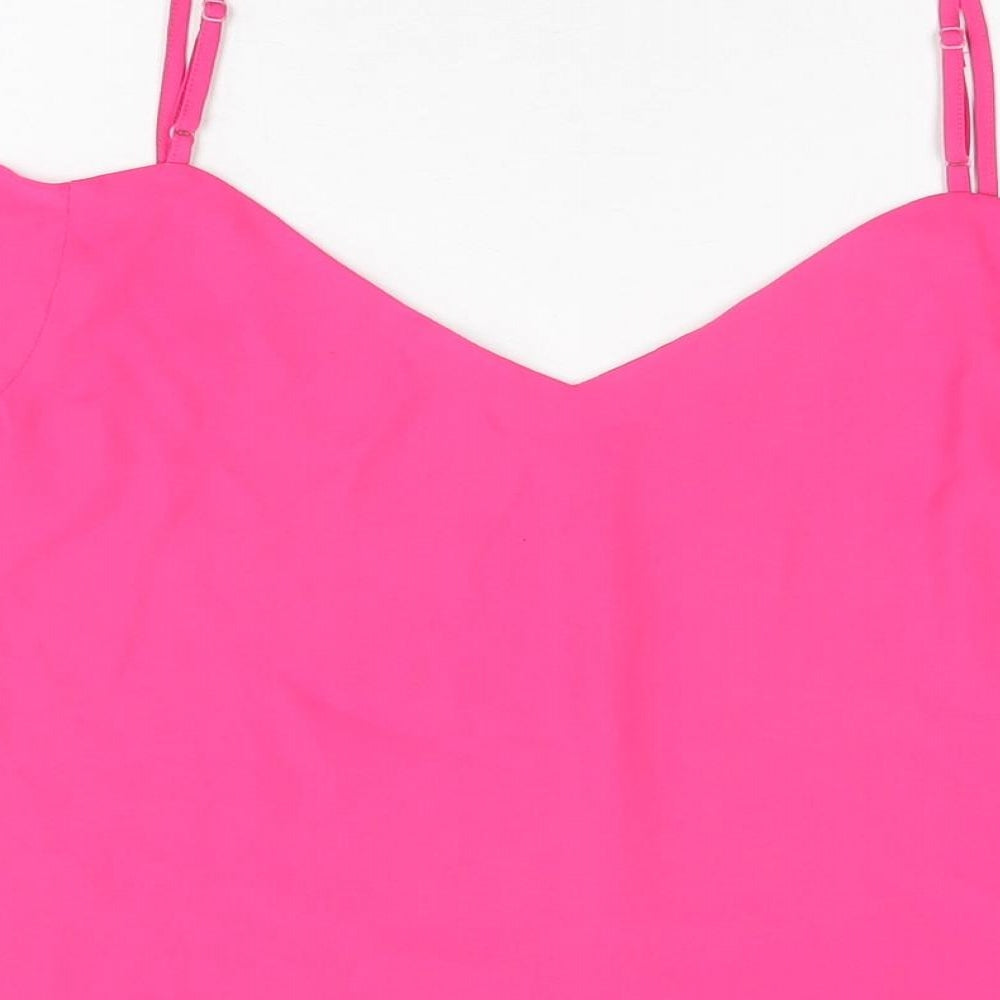 Womens UK Size 12 Oasis Pink Basic Blouse