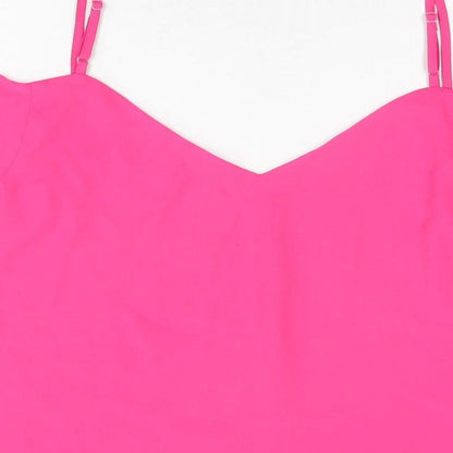 Womens UK Size 12 Oasis Pink Basic Blouse