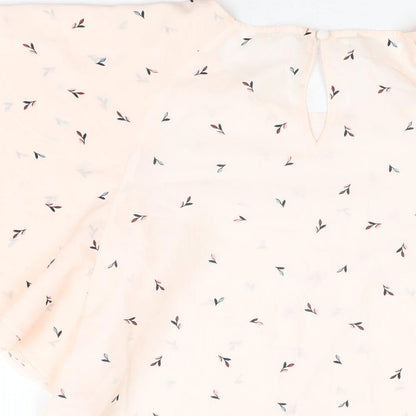 Womens UK Size 14 Nine Pink Basic Blouse
