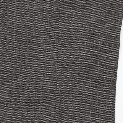 Mango Womens Grey Polyester Bodycon Size M Round Neck Zip