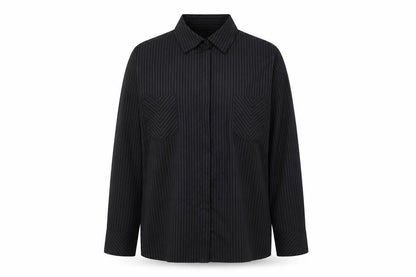 Womens UK Size 18 New Look Black Basic Button-Up