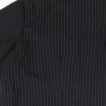 Womens UK Size 18 New Look Black Basic Button-Up