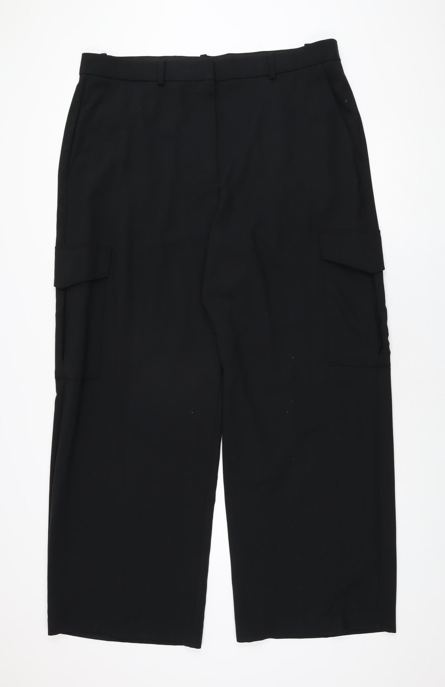 Womens UK Size 20 Marks and Spencer Regular Fit  Black Trousers