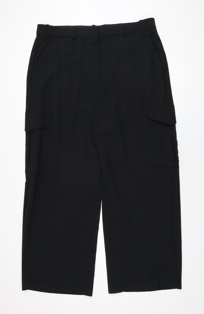 Womens UK Size 20 Marks and Spencer Regular Fit  Black Trousers