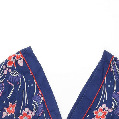 Womens UK Size 12 Oasis Blue Basic Blouse