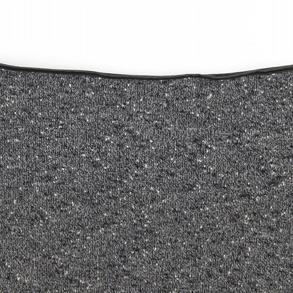 Oasis Womens Grey Polyester A-Line Skirt Size S Zip