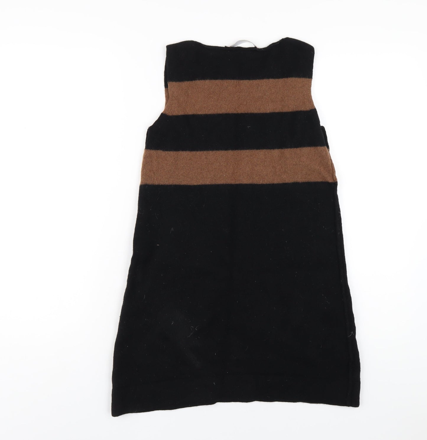 NEXT Womens Black Wool A-Line Size 10 Round Neck Pullover