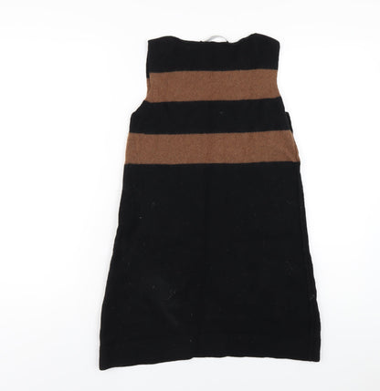 NEXT Womens Black Wool A-Line Size 10 Round Neck Pullover