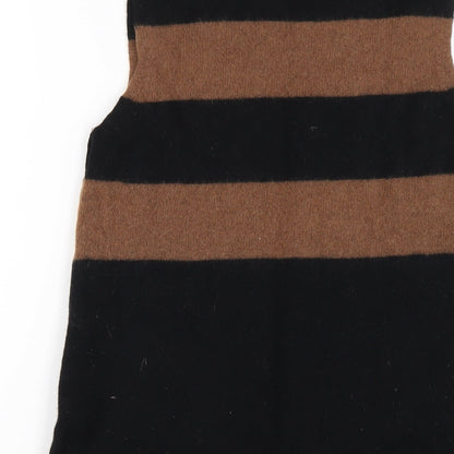 NEXT Womens Black Wool A-Line Size 10 Round Neck Pullover