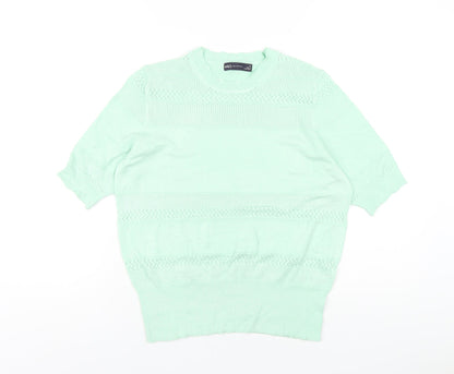 Womens UK Size 14 Marks and Spencer Green Pullover Jumper