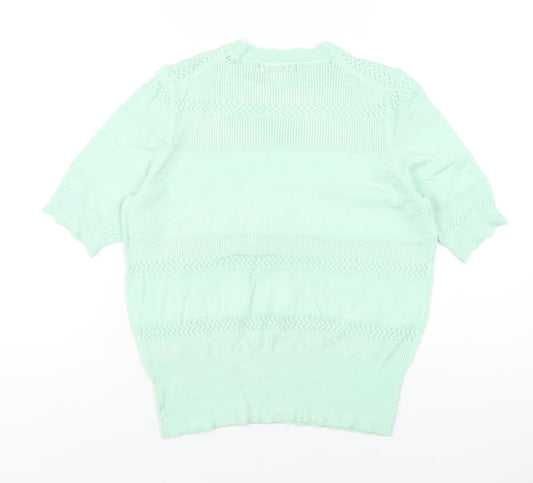 Womens UK Size 14 Marks and Spencer Green Pullover Jumper