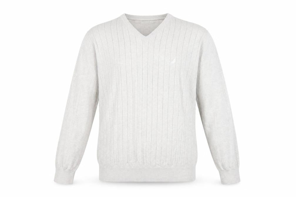 Mens UK Size XL Nautica Beige Pullover Jumper