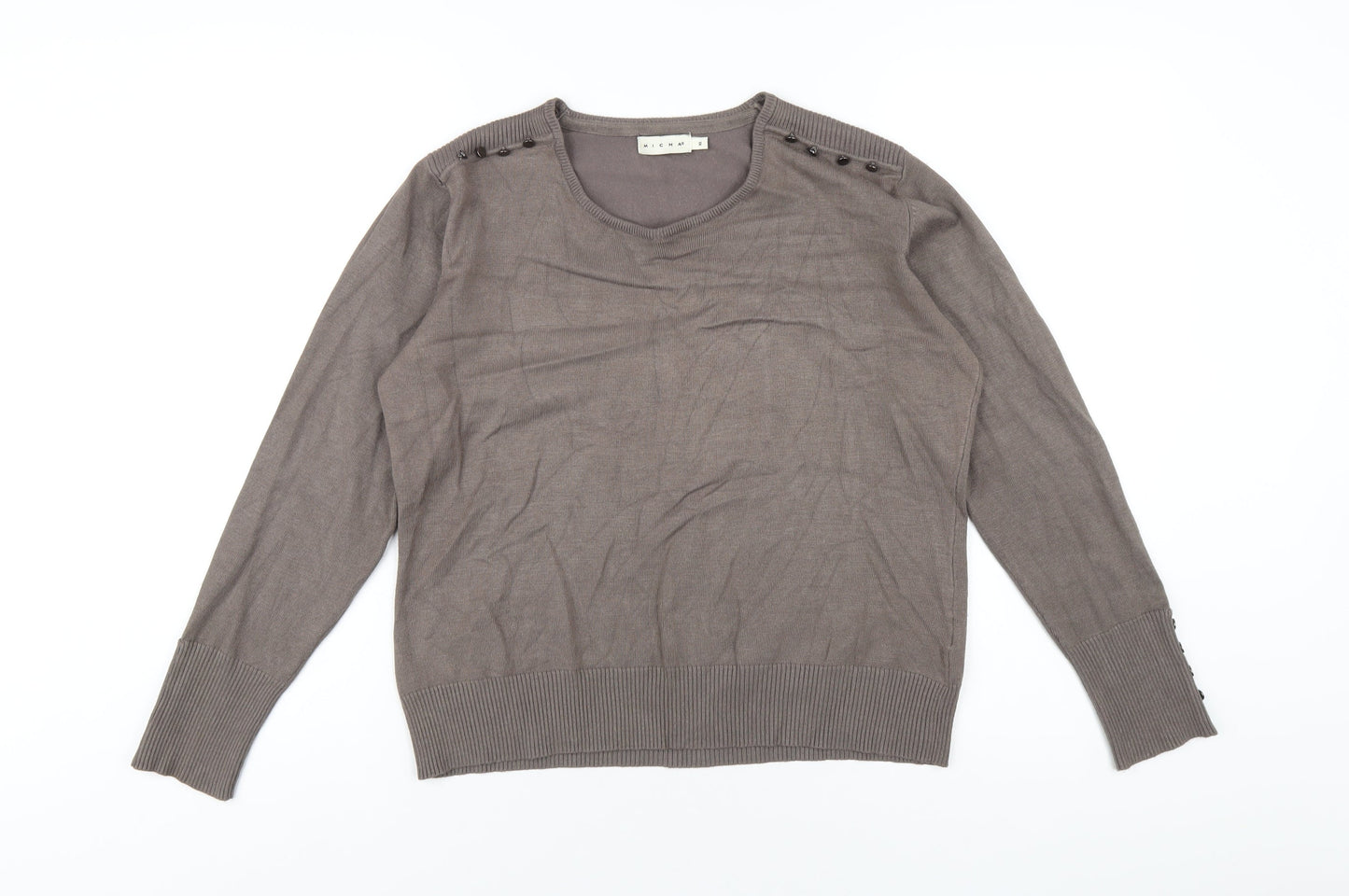 Womens UK Size XL Micha Brown Pullover Jumper